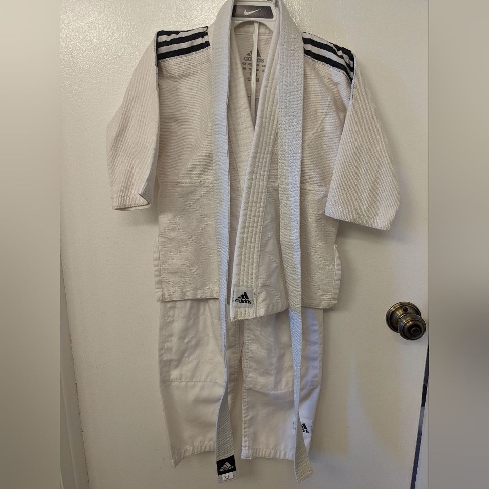 Adidas White Gi with Black Accents